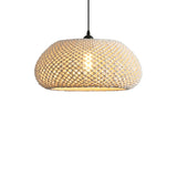 Bohemian Rustic Woven Cotton Pendant Light Ø48cm