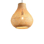 Nordic Minimal Teardrop Bamboo Pendant Light Ø38cm