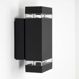 Moderne Außenwandleuchte aus Anthrazit mit LED 