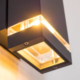 Moderne Außenwandleuchte aus Anthrazit mit LED 