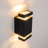 Moderne Außenwandleuchte aus Anthrazit mit LED 