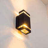 Moderne Außenwandleuchte aus Anthrazit mit LED 