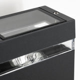 Moderne Außenwandleuchte aus Anthrazit mit LED 