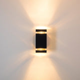 Moderne Außenwandleuchte aus Anthrazit mit LED 