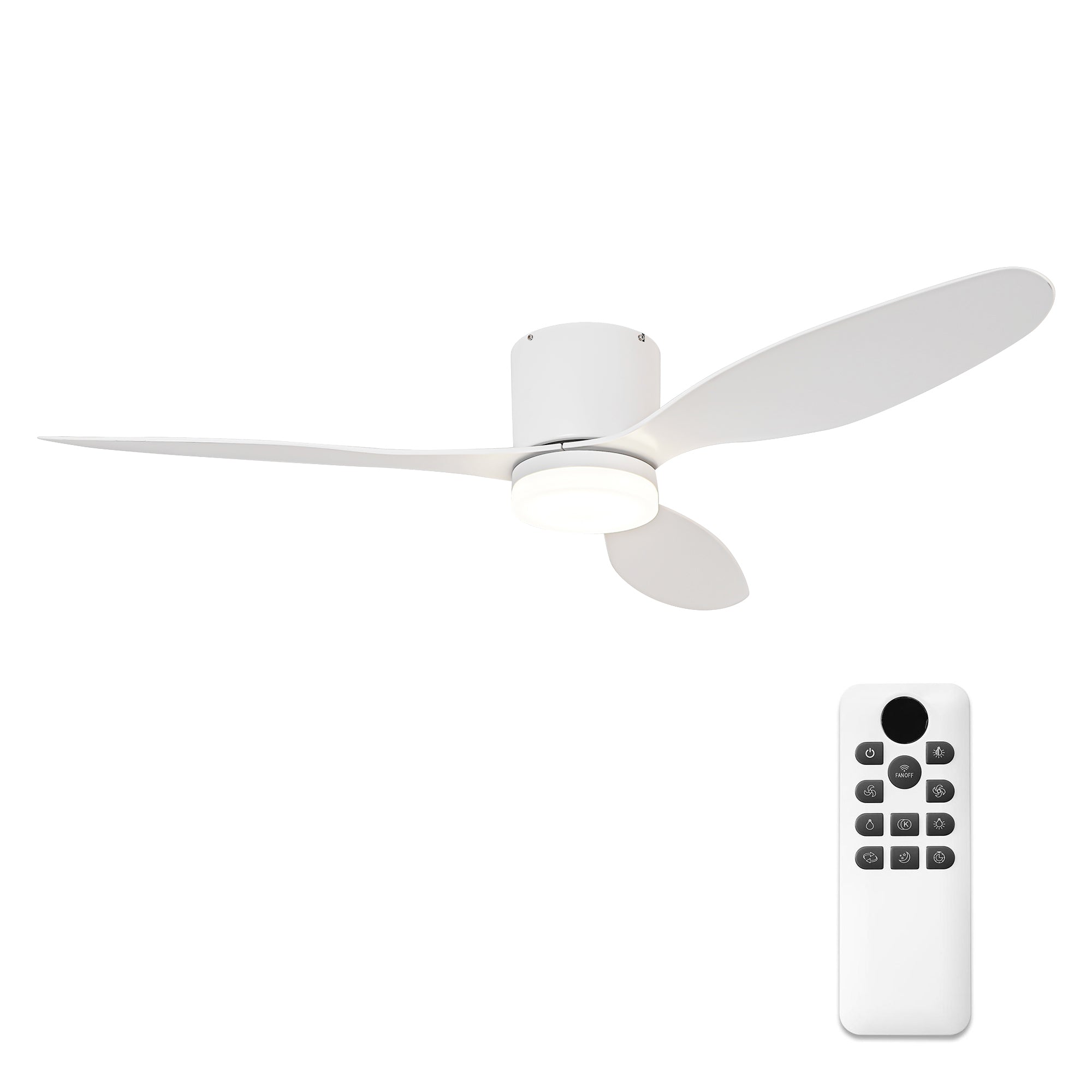 Whisper-Quiet 28W DC Ceiling Fan Ø132cm