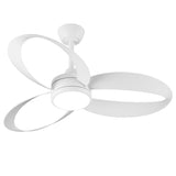 MAXI Weißer Deckenventilator Ø132 cm Leise mit LED-Licht DC 40W