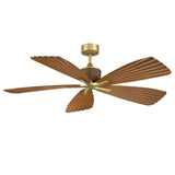 Palma Ø142 cm Ceiling Fan with Sculptural Palm Leaf-Style Blades