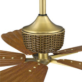 Palma Ø142 cm Ceiling Fan with Sculptural Palm Leaf-Style Blades