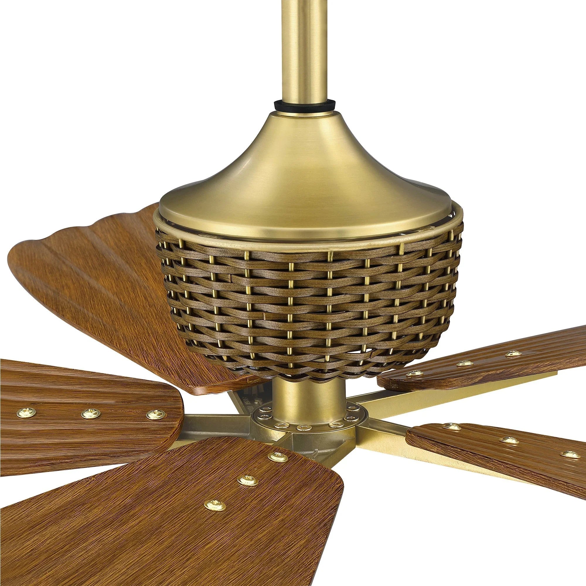 Palma Ø142 cm Ceiling Fan with Sculptural Palm Leaf-Style Blades