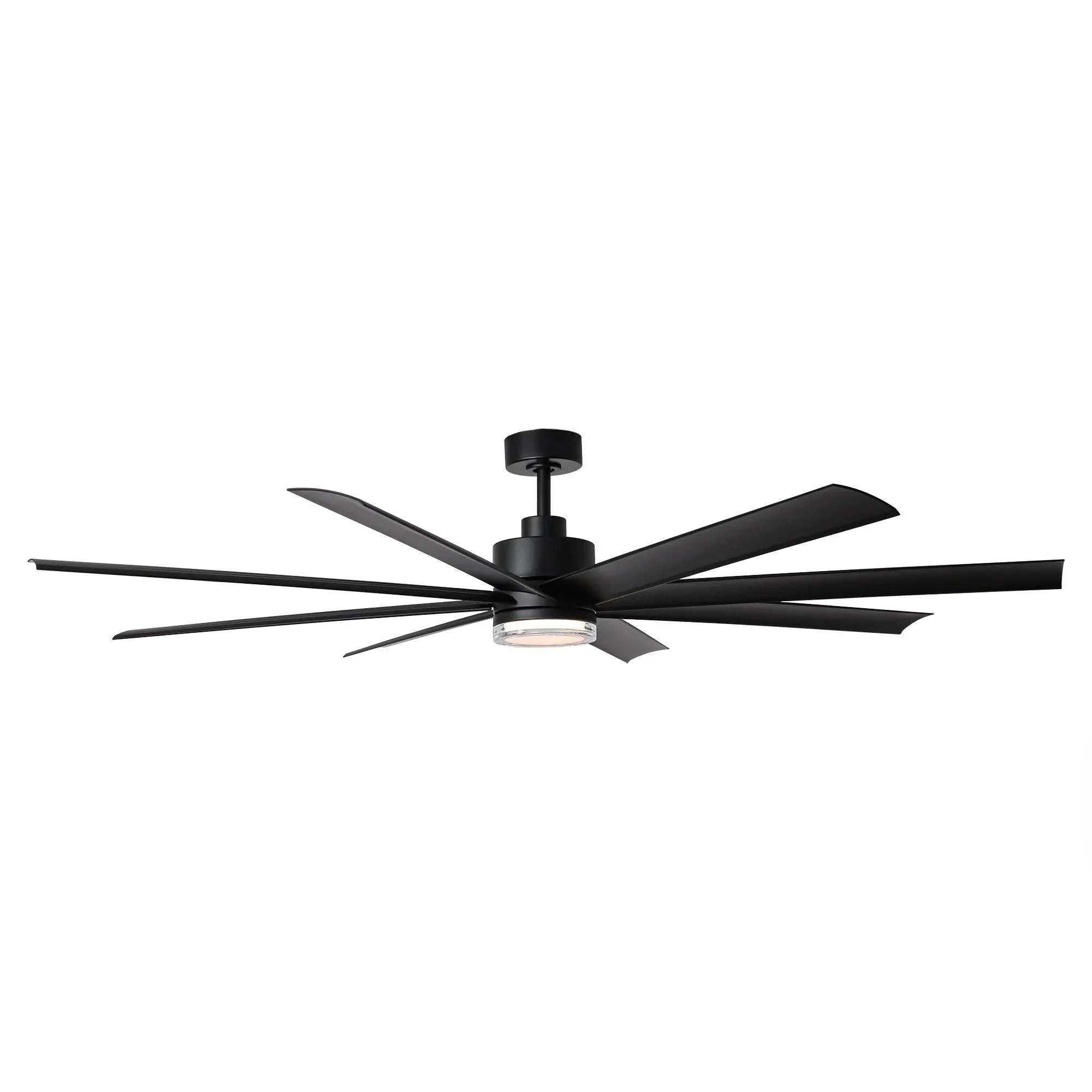 189 cm (72") Daugava Moderner Deckenventilator mit Stange, Smart-Funktion und LED-Licht 