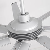 84 Inch 100 Inch Padus Black Large Size Ceiling Fan with Dimmable Lighting and Remote Control