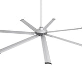 84 Inch 100 Inch Padus Black Large Size Ceiling Fan with Dimmable Lighting and Remote Control
