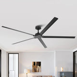 72 Inch 84 Inch Winni All-Aluminum IPX4 Outdoor Ceiling Fan with Remote Control