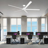 72 Inch 84 Inch Winni All-Aluminum IPX4 Outdoor Ceiling Fan with Remote Control
