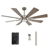 60" Oretha Windmill DC Ceiling Fan with LED Lighting
