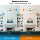 70" Modern Brushed Nickel DC Motor Downrod Mount Ceiling Fan with Lighting and Remote Control