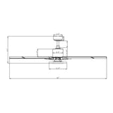 65" Godavari Industrial Downrod Mount Reversible Ceiling Fan with LED Lighting and Remote Control