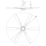 65" Bendan Industrial Downrod Mount Ceiling Fan with Lighting and Remote Control