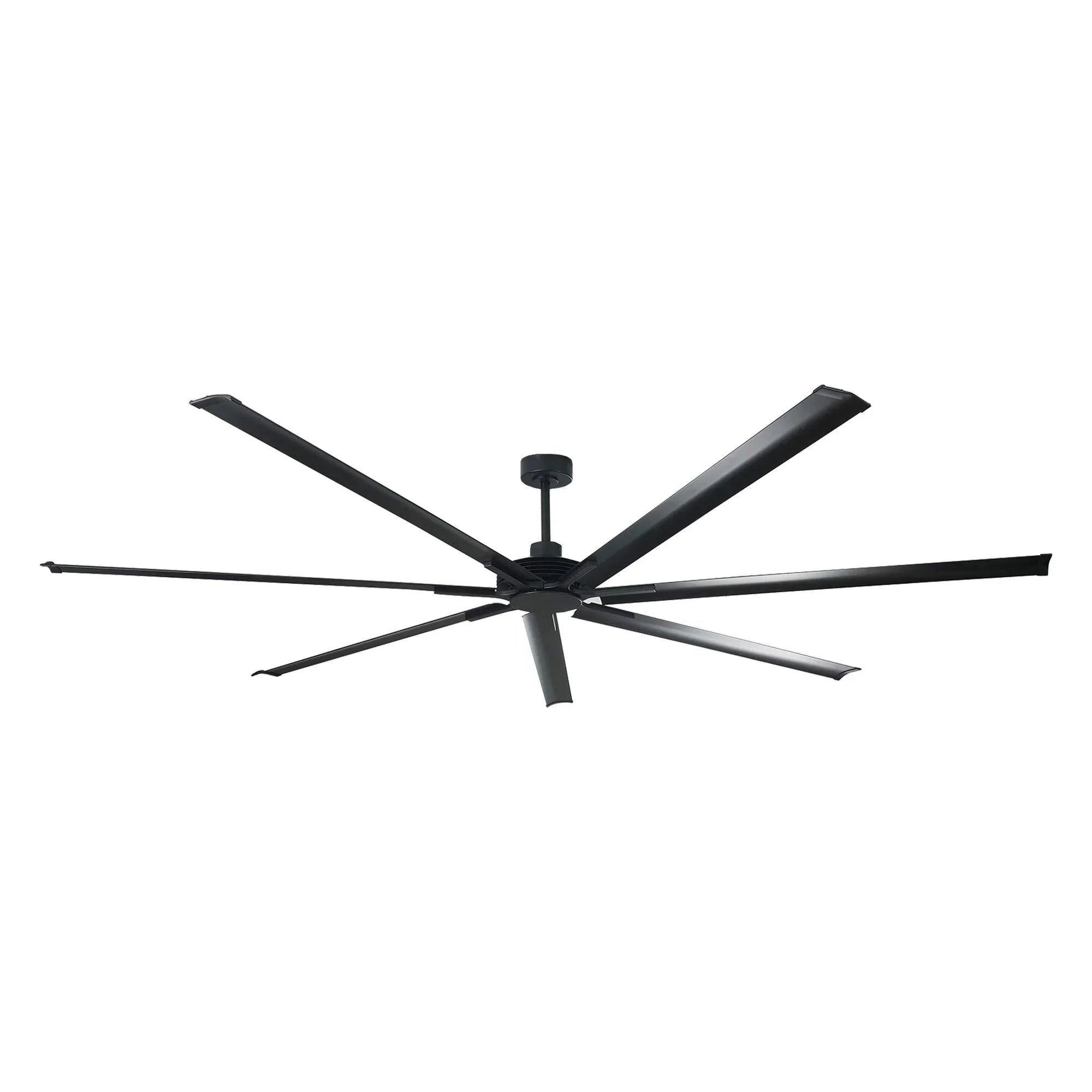 84 Inch 100 Inch Padus Black Large Size Ceiling Fan with Dimmable Lighting and Remote Control