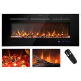 1524mm 60" EF60R Pro Hole in the Wall Electric Fire with 13 Flame Colors Insert Electric Fire with Remote Control 750/1500W