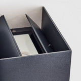 Moderne Anthrazit Außenwandleuchte 