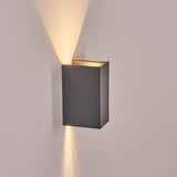 Moderne Anthrazit Außenwandleuchte 