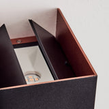 Industrielle Kupfer- & schwarze LED-Außenwandleuchte 