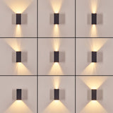 Industrielle Kupfer- & schwarze LED-Außenwandleuchte 