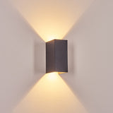 Industrielle Kupfer- & schwarze LED-Außenwandleuchte 