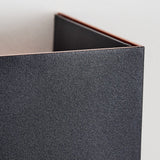 Industrielle Kupfer- & schwarze LED-Außenwandleuchte 