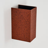 Industrielle rostfarbene Außenwandleuchte 