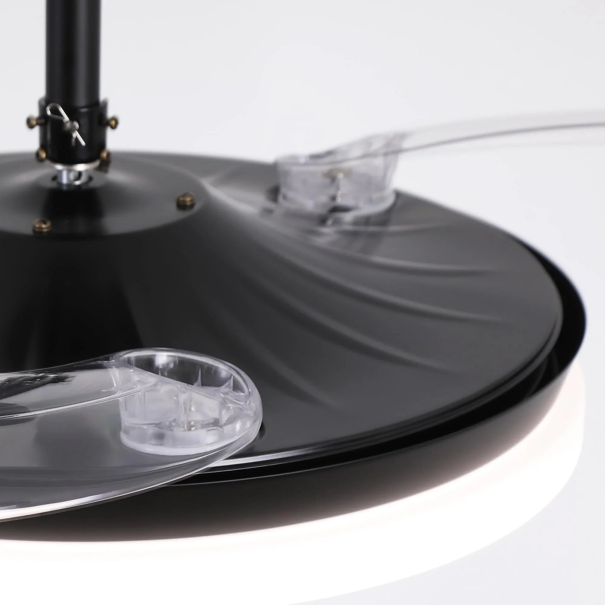 Cielo Ultra-Quiet DC Motor Black Ceiling Fan Ø100 cm with 3 Retractable Blades and LED Light
