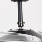 Cielo Ultra-Quiet DC Motor Black Ceiling Fan Ø100 cm with 3 Retractable Blades and LED Light