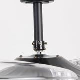 Cielo Ultra-Quiet DC Motor Black Ceiling Fan Ø100 cm with 3 Retractable Blades and LED Light