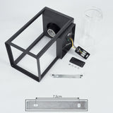 Vintage schwarze Außenwandleuchte 