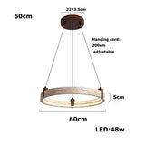 Elegante Pendelleuchten aus Travertin, Ø 40 cm, LED-Deckenleuchte aus Naturstein 