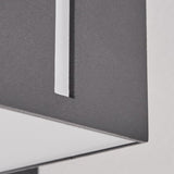 Geometrische LED-Außenwandleuchte in Anthrazit 