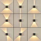 Moderne Außenwandleuchte aus Anthrazit 