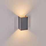 Moderne LED-Außenwandleuchte in Anthrazit 
