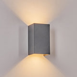 Moderne LED-Außenwandleuchte in Anthrazit 