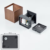 Skandinavische braune Außenwandleuchte= 