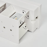 Moderne weiße Außenwandleuchte 