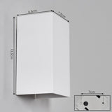 Minimalistische weiße LED-Außenwandleuchte 