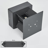 Moderne LED-Außenwandleuchte in Anthrazit 