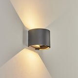 Moderne LED-Außenwandleuchte in Anthrazit 