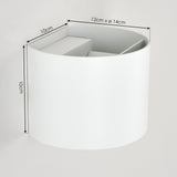 Moderne weiße LED-Außenwandleuchte 