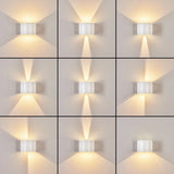 Moderne weiße LED-Außenwandleuchte 