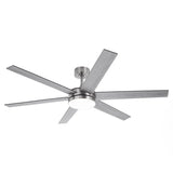 60" Volga DC Motor 6 Blades Modern Downrod Mount Ceiling Fan with Remote Control