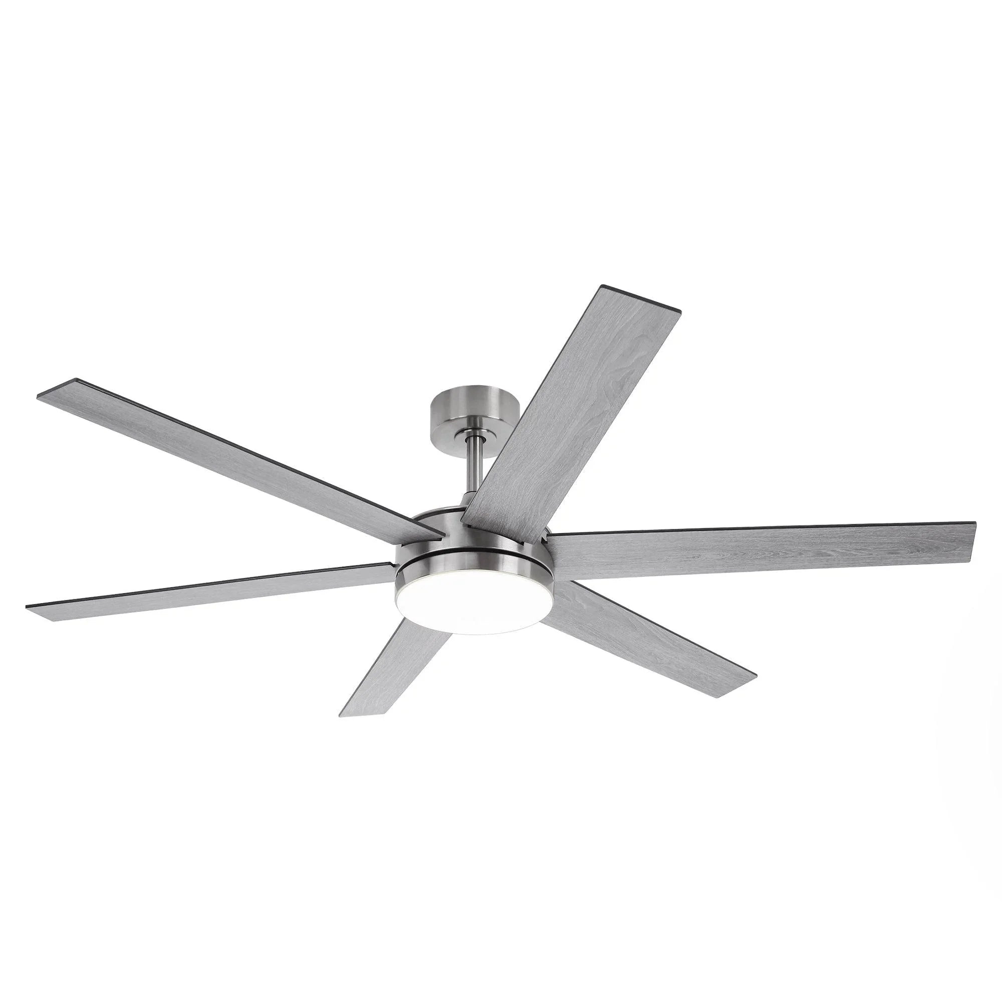 152cm (60") Volga DC Motor 6-Flügel Moderner Deckenventilator mit Stangenmontage und Fernbedienung 