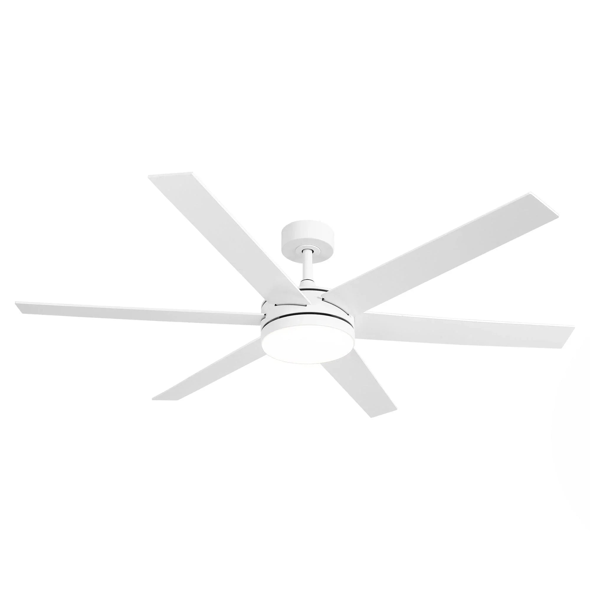 60" Volga DC Motor 6 Blades Modern Downrod Mount Ceiling Fan with Remote Control